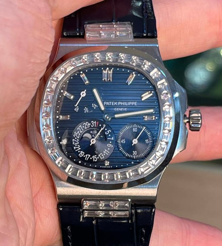 باتيك فيليب 5712 كلين طبق الأصل لا تميز عن الأصلية- ستراب نيلي