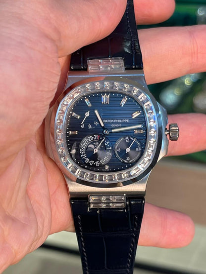 باتيك فيليب 5712 كلين طبق الأصل لا تميز عن الأصلية- ستراب نيلي