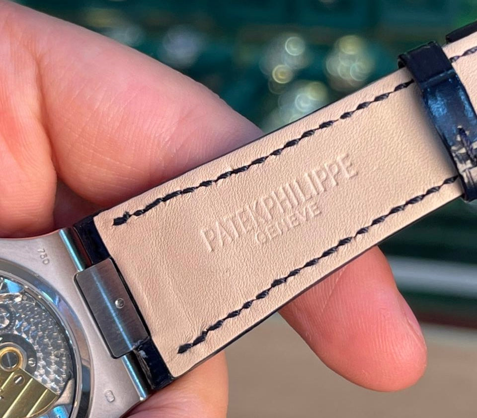 باتيك فيليب 5712 كلين طبق الأصل لا تميز عن الأصلية- ستراب نيلي