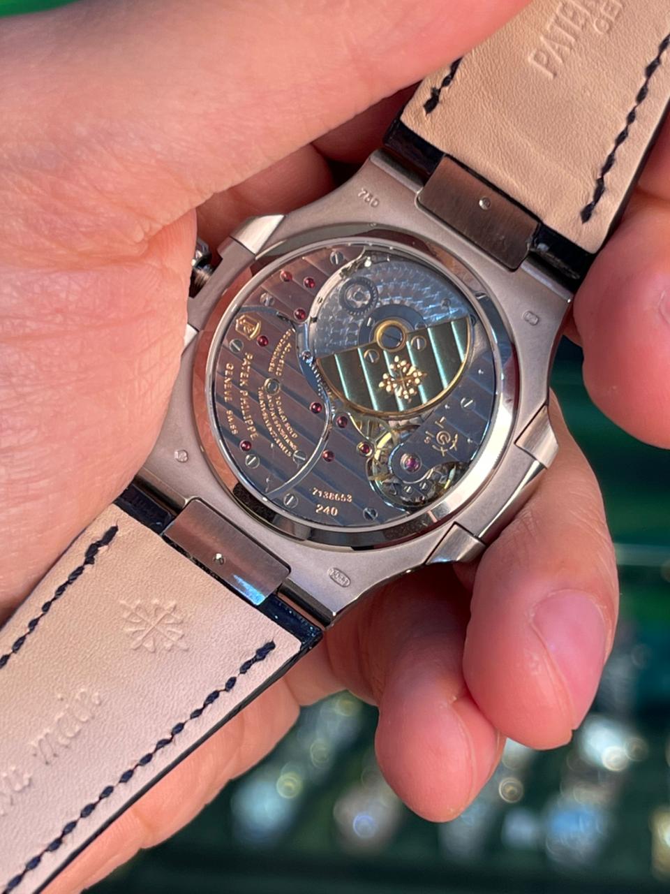 باتيك فيليب 5712 كلين طبق الأصل لا تميز عن الأصلية- ستراب نيلي