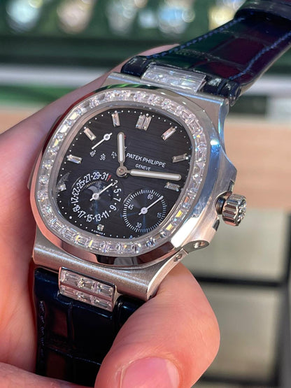 باتيك فيليب 5712 كلين طبق الأصل لا تميز عن الأصلية- ستراب نيلي