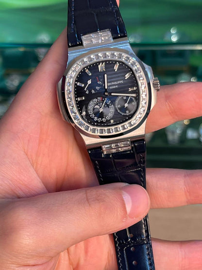 باتيك فيليب 5712 كلين طبق الأصل لا تميز عن الأصلية- ستراب نيلي