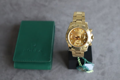 رولكس دايتونا فل جولد  - الأعلى طلباً جودة الساعة مطابقه تماما - كلين-