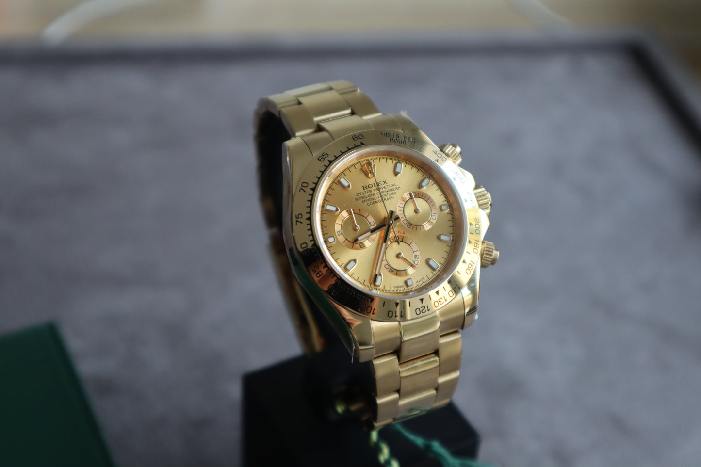 رولكس دايتونا فل جولد  - الأعلى طلباً جودة الساعة مطابقه تماما - كلين-