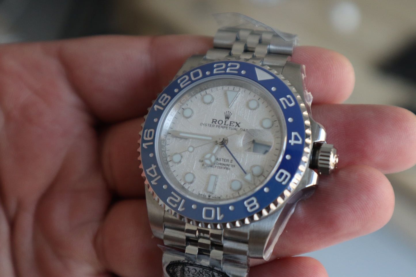 رولكس باتمان اصدار ميتوريت - توقف انتاجه ٢٠١٩ - كلين طبق الأصل ماكينة مطابقة