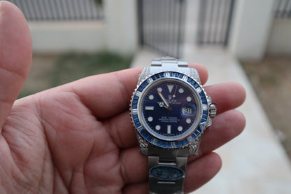 رولكس سابمارينر بلو روبي - ساعة نادرة جداً كلين