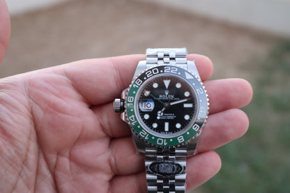 رولكس جي ام تي سبرايت - اصدار كراون على اليسار - كلين طبق الأصل