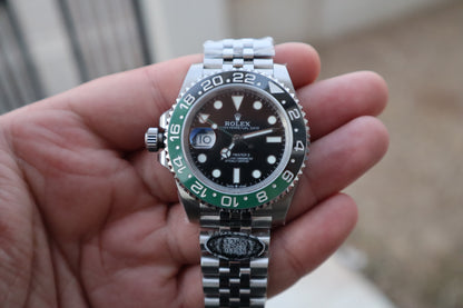 رولكس جي ام تي سبرايت - اصدار كراون على اليسار - كلين طبق الأصل