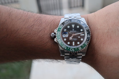 رولكس جي ام تي سبرايت - اصدار كراون على اليسار - كلين طبق الأصل