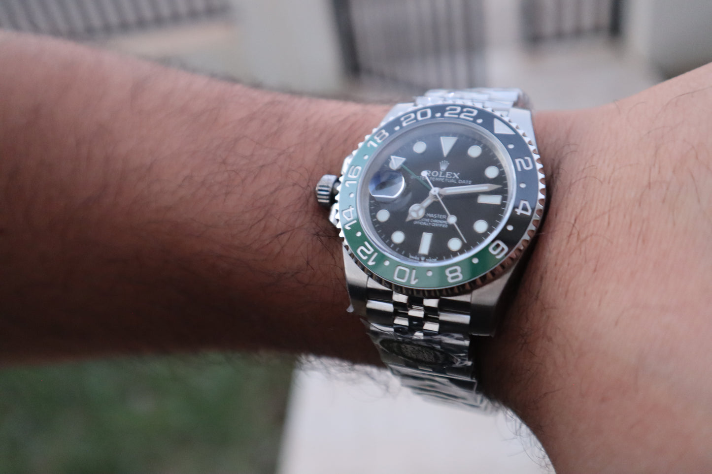 رولكس جي ام تي سبرايت - اصدار كراون على اليسار - كلين طبق الأصل