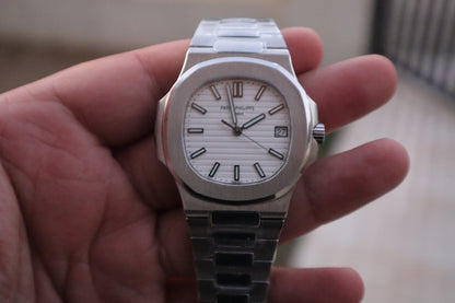 باتيك فيليب نوتلس ٥٧١١ مينا ابيض - كلين اعلى جودة