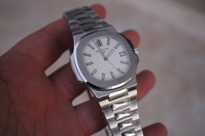 باتيك فيليب نوتلس ٥٧١١ مينا ابيض - كلين اعلى جودة