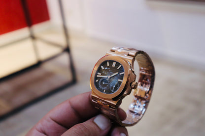 PATEK PHILIPPE 5712 - باتيك فيليب كلين اعلى كواليتي طبق الأصل  (السعر بالاردني 600دينار واصلة لعمان)