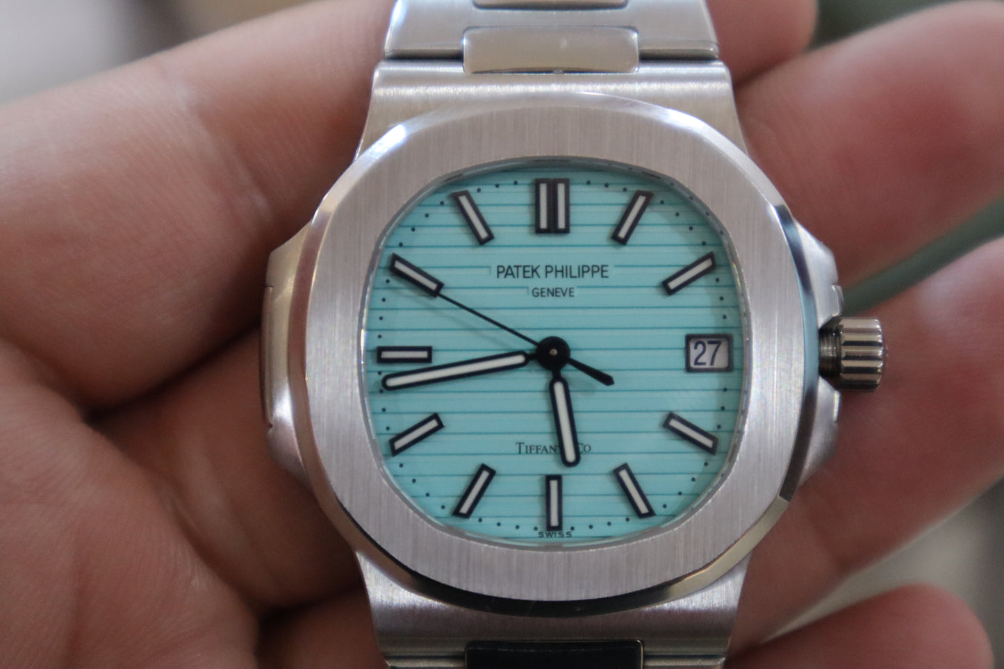 PATEK PHILIPPE 5711 - باتيك فيليب باتيك تيفاني اعلى كواليتي طبق الأصل  (السعر بالاردني 600دينار واصلة لعمان)
