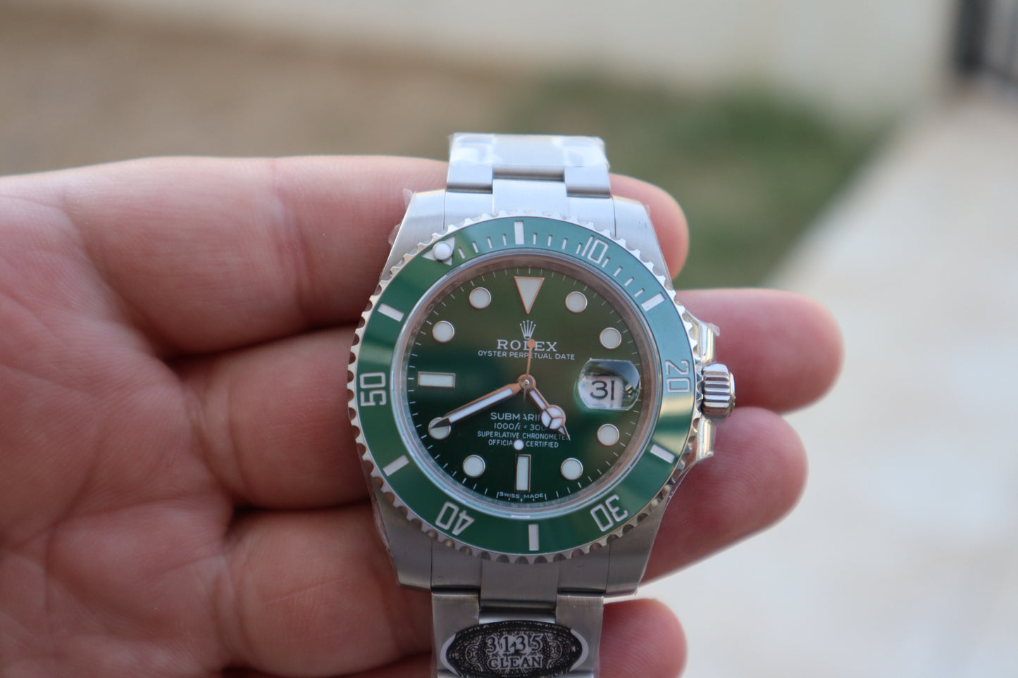 رولكس سابمارينر هالك - كلين تطابق بكل شي مستحيل تميزها