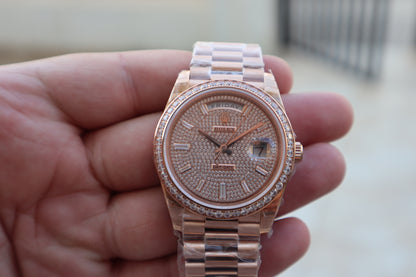 رولكس داي ديت باق دايال - روز جولد كلين