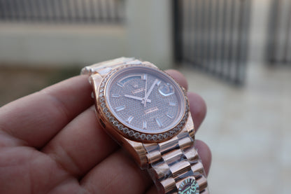 رولكس داي ديت باق دايال - روز جولد كلين