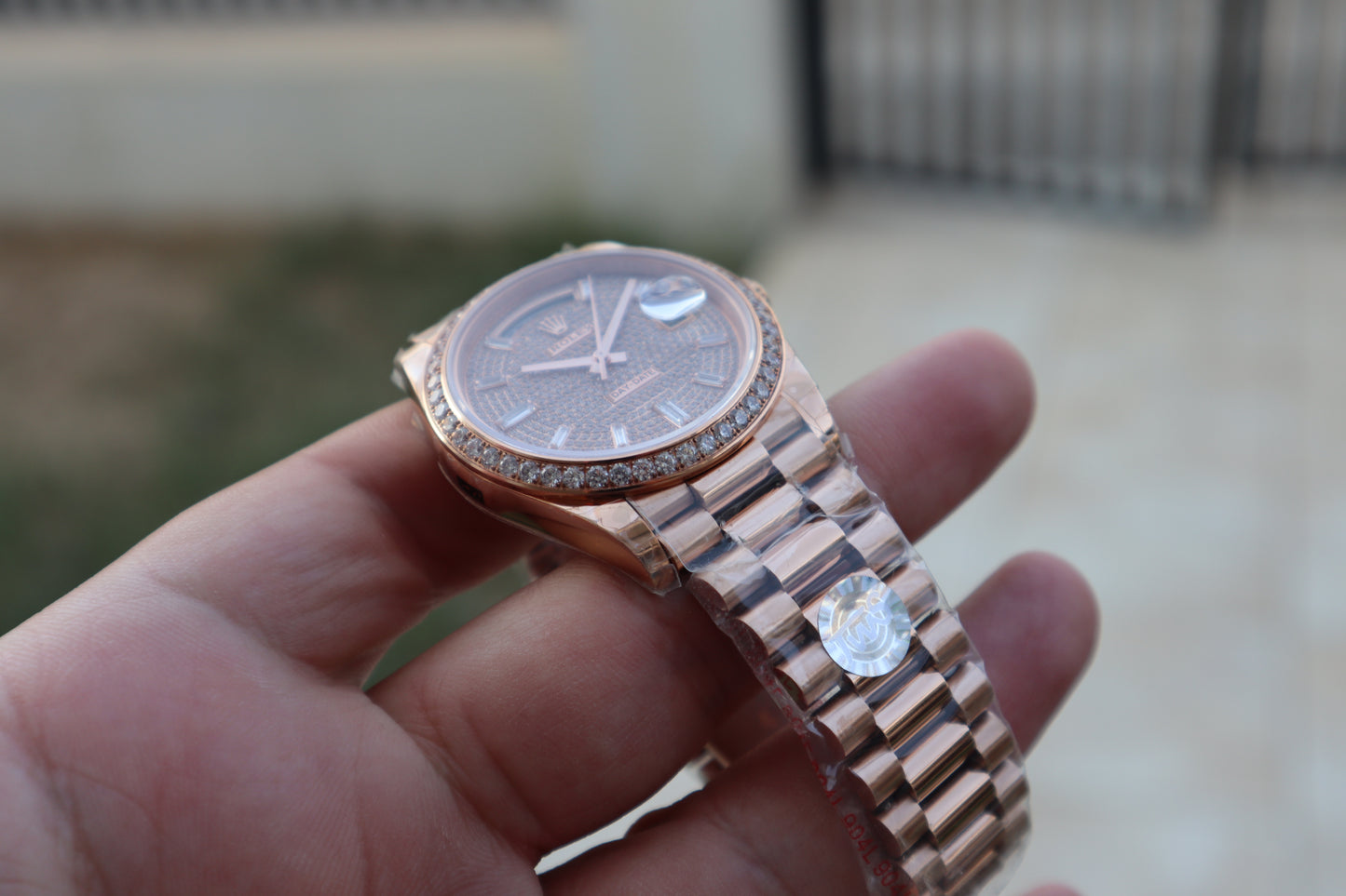 رولكس داي ديت باق دايال - روز جولد كلين