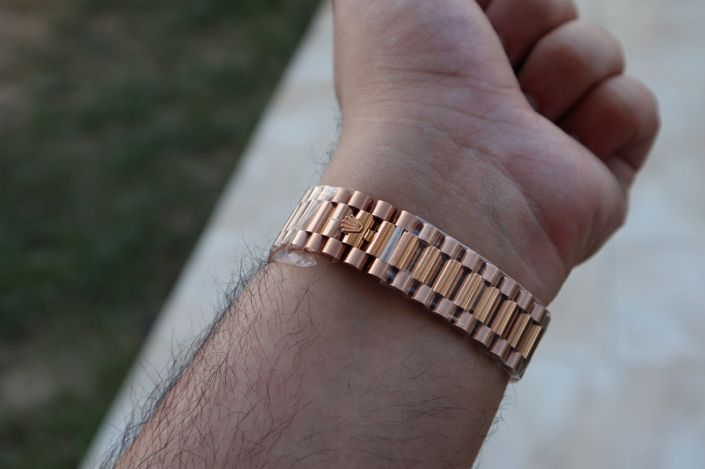 رولكس داي ديت باق دايال - روز جولد كلين