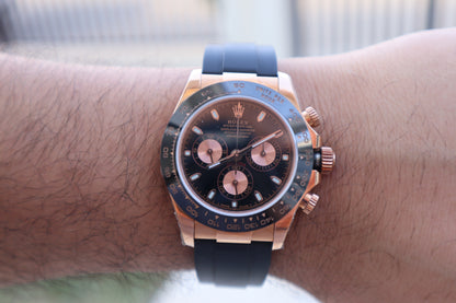 Rolex Daytona Cosmograph Chocolate - الساعة طبق الأصلية و نفس الماكينة بتعقيداتها