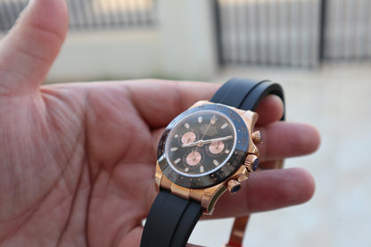 Rolex Daytona Cosmograph Chocolate - الساعة طبق الأصلية و نفس الماكينة بتعقيداتها