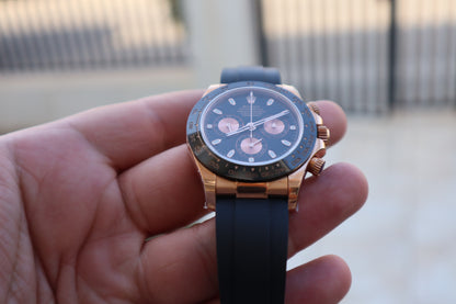 Rolex Daytona Cosmograph Chocolate - الساعة طبق الأصلية و نفس الماكينة بتعقيداتها