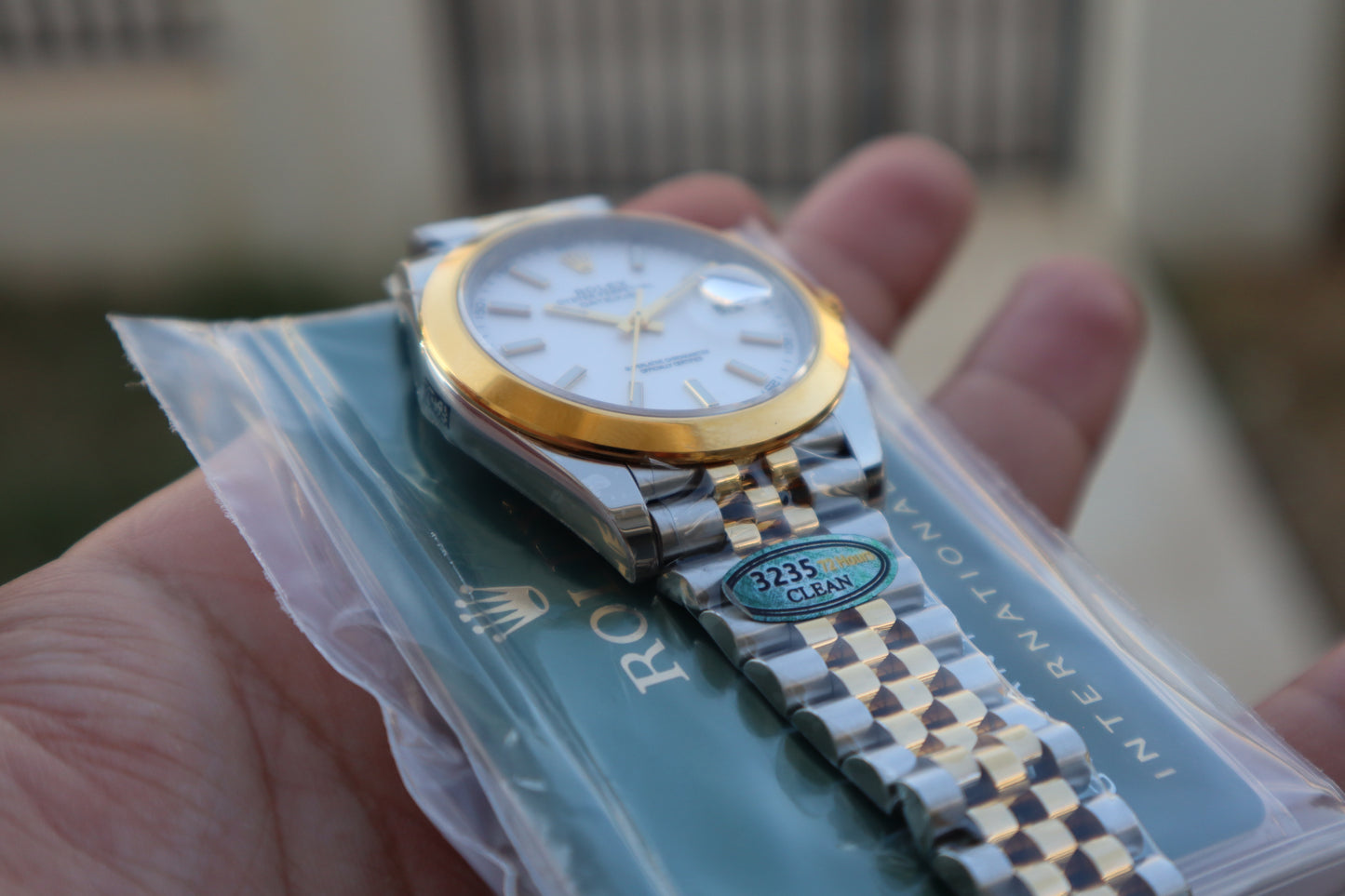 رولكس دايت جست تو تون مينا ابيض - كلين مع سيريال حقيقي