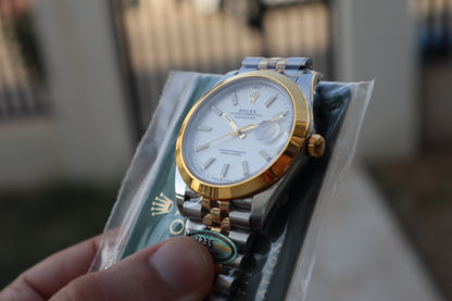 رولكس دايت جست تو تون مينا ابيض - كلين مع سيريال حقيقي