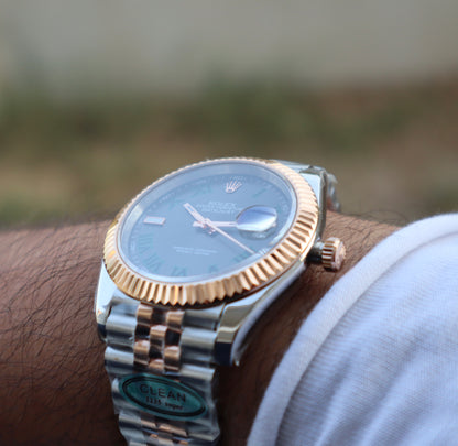 Rolex DateJust wimbledon - Clean - دايت جست ويمبلدون كلين حبه واحده