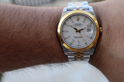 رولكس دايت جست تو تون مينا ابيض - كلين مع سيريال حقيقي