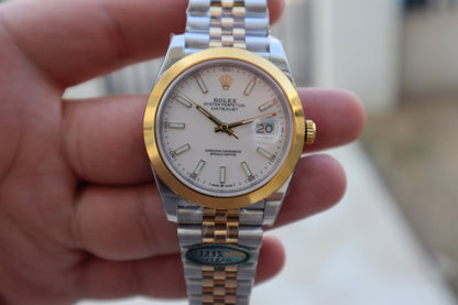 رولكس دايت جست تو تون مينا ابيض - كلين مع سيريال حقيقي