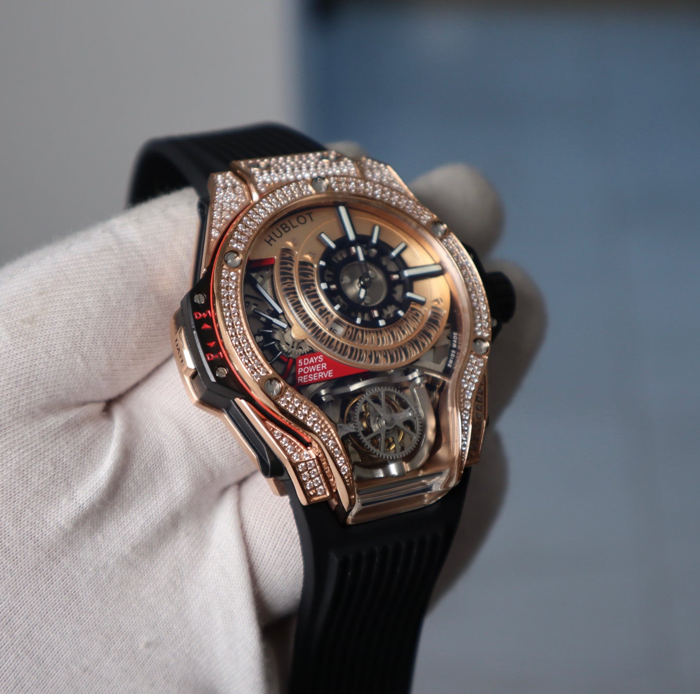 Hublot BIGBANG mp-13 tourbillon RoseGold - هبلوت بيجبانج روزجولد كلين