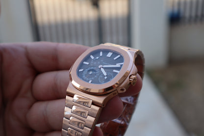 باتيك فيليب نوتلس 5712 روز جولد - كلين طبق الأصل فينيشنج عال جدا