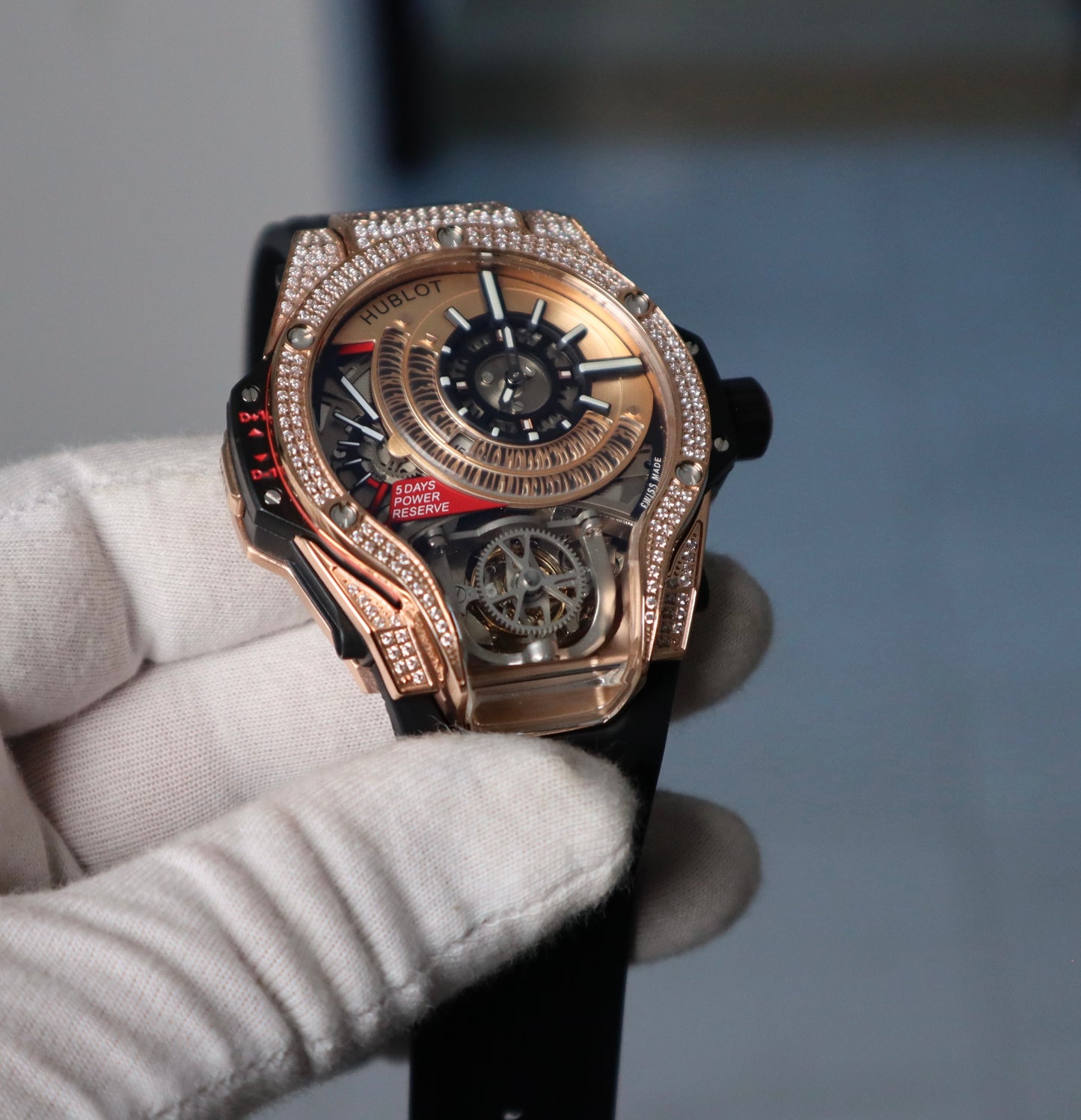 Hublot BIGBANG mp-13 tourbillon RoseGold - هبلوت بيجبانج روزجولد كلين