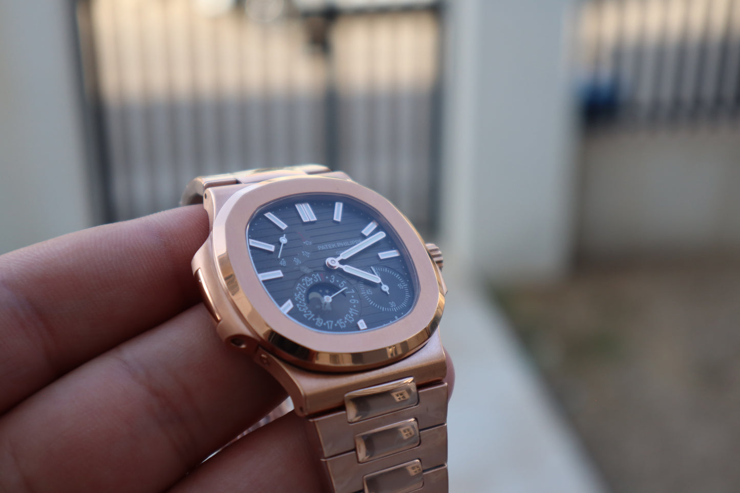 باتيك فيليب نوتلس 5712 روز جولد - كلين طبق الأصل فينيشنج عال جدا