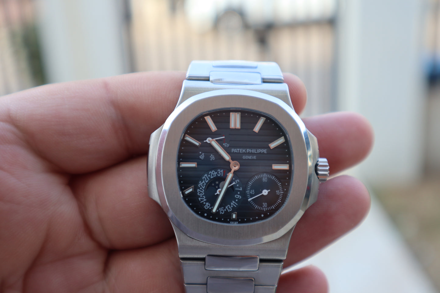 باتيك فيليب نوتلس 5712 ستانلس - كلين طبق الأصل فينيشنج عال جدا