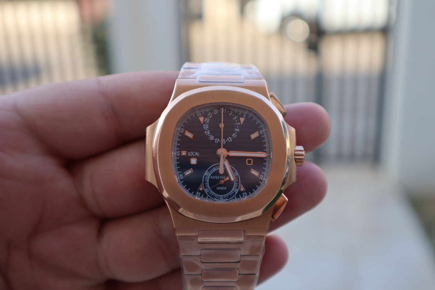 باتيك فيليب نوتلس كرونوجراف - ألترا ماتش حبة وحدة بالعراق مستحيل تتميز باليد