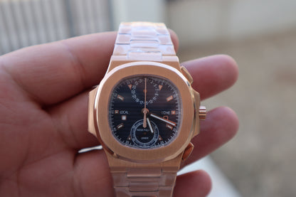 باتيك فيليب نوتلس كرونوجراف - ألترا ماتش حبة وحدة بالعراق مستحيل تتميز باليد