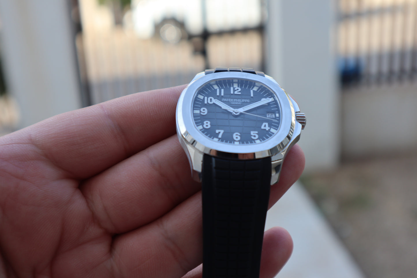 باتيك فيليب اكوانوت ستراب اسود - الترا ماتش طبق الاصل