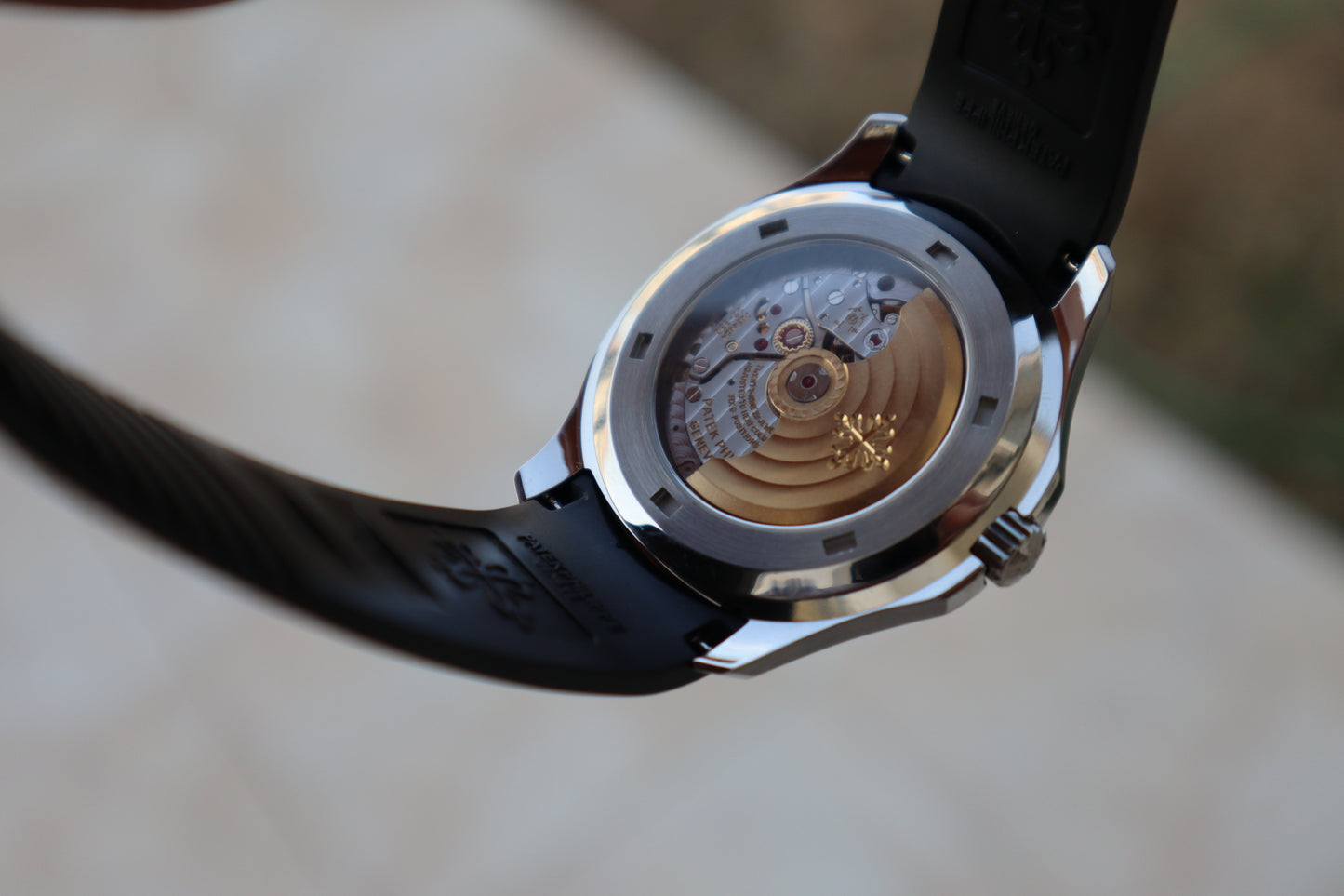 باتيك فيليب اكوانوت ستراب اسود - الترا ماتش طبق الاصل