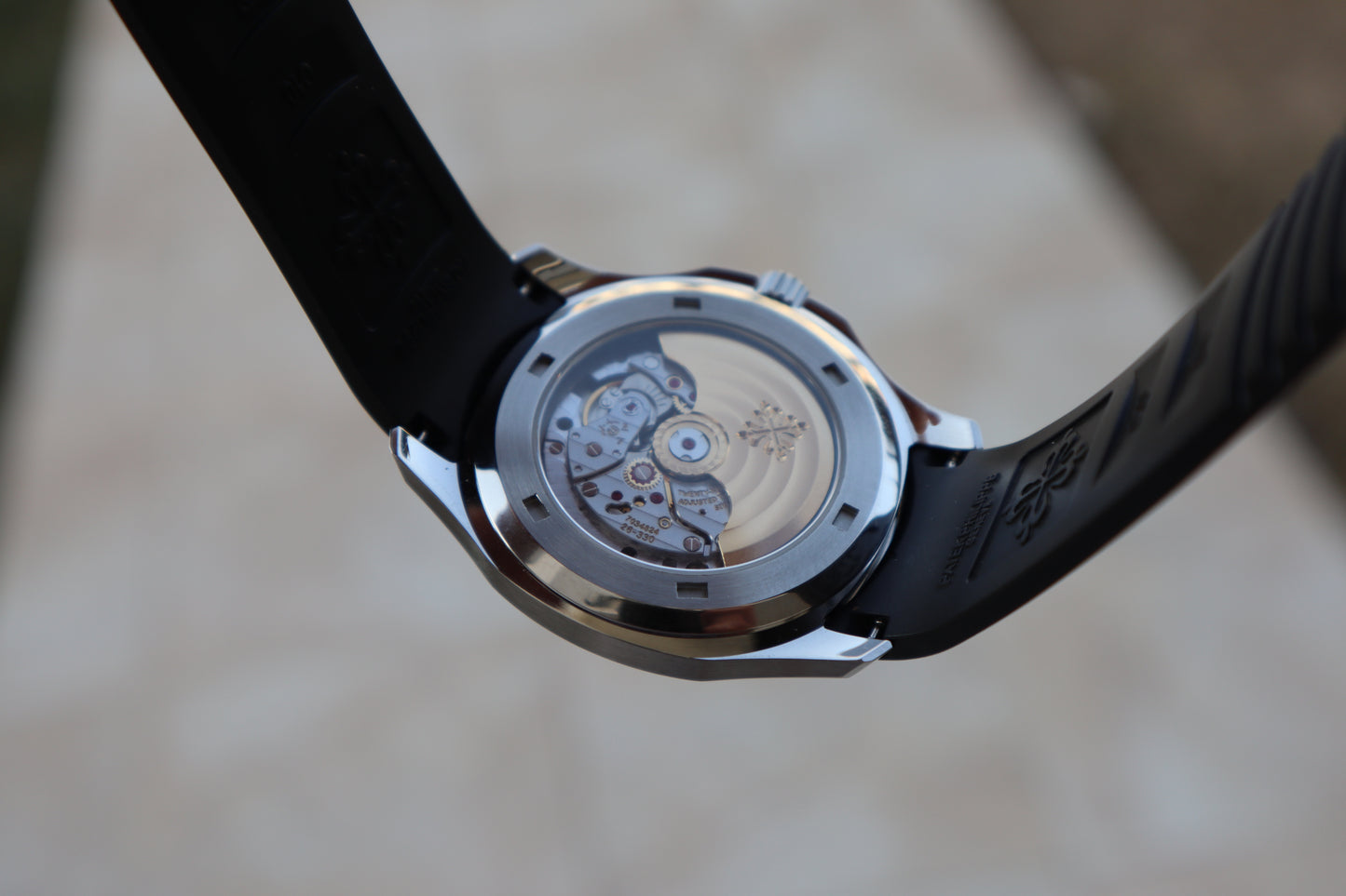 باتيك فيليب اكوانوت ستراب اسود - الترا ماتش طبق الاصل