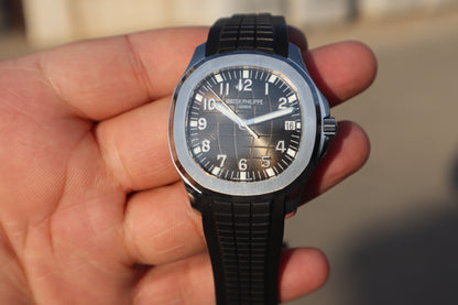 باتيك فيليب اكوانوت ستراب اسود - الترا ماتش طبق الاصل