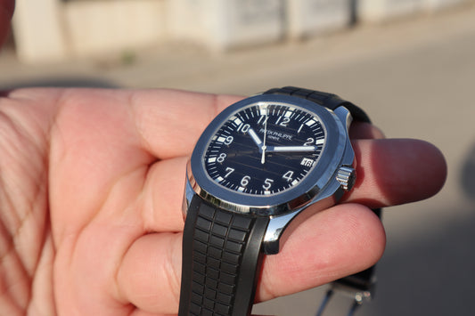 باتيك فيليب اكوانوت ستراب اسود - الترا ماتش طبق الاصل