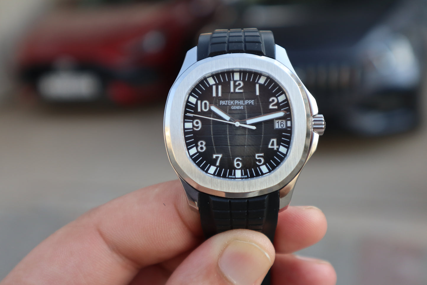 باتيك فيليب اكوانوت ستراب اسود - الترا ماتش طبق الاصل