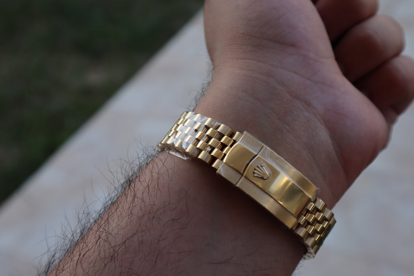 رولكس سكاي دويلر جوبلي فول جولد مينا اخضر - كلين اعلى كوالتي