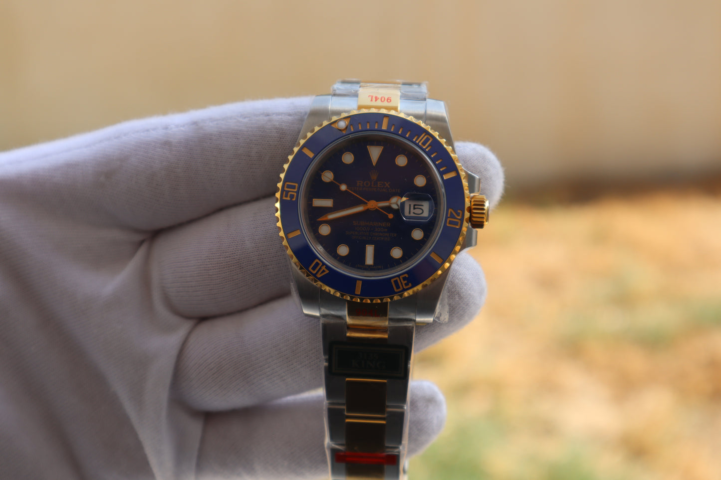 Rolex Submariner two tone- رولكس سابمارينر كلين طبق الاصل طلاء ذهب ١٨ نفس درجة الأصلي