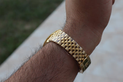 رولكس سكاي دويلر جوبلي فول جولد مينا اخضر - كلين اعلى كوالتي