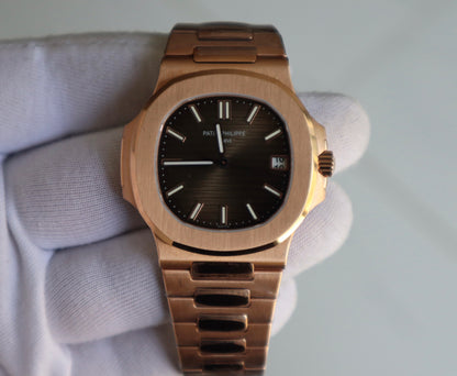 PATEK Philippe  Nautilus Rose Gold Clean - نوتيلس فول روزجولد كلين حبة واحدة