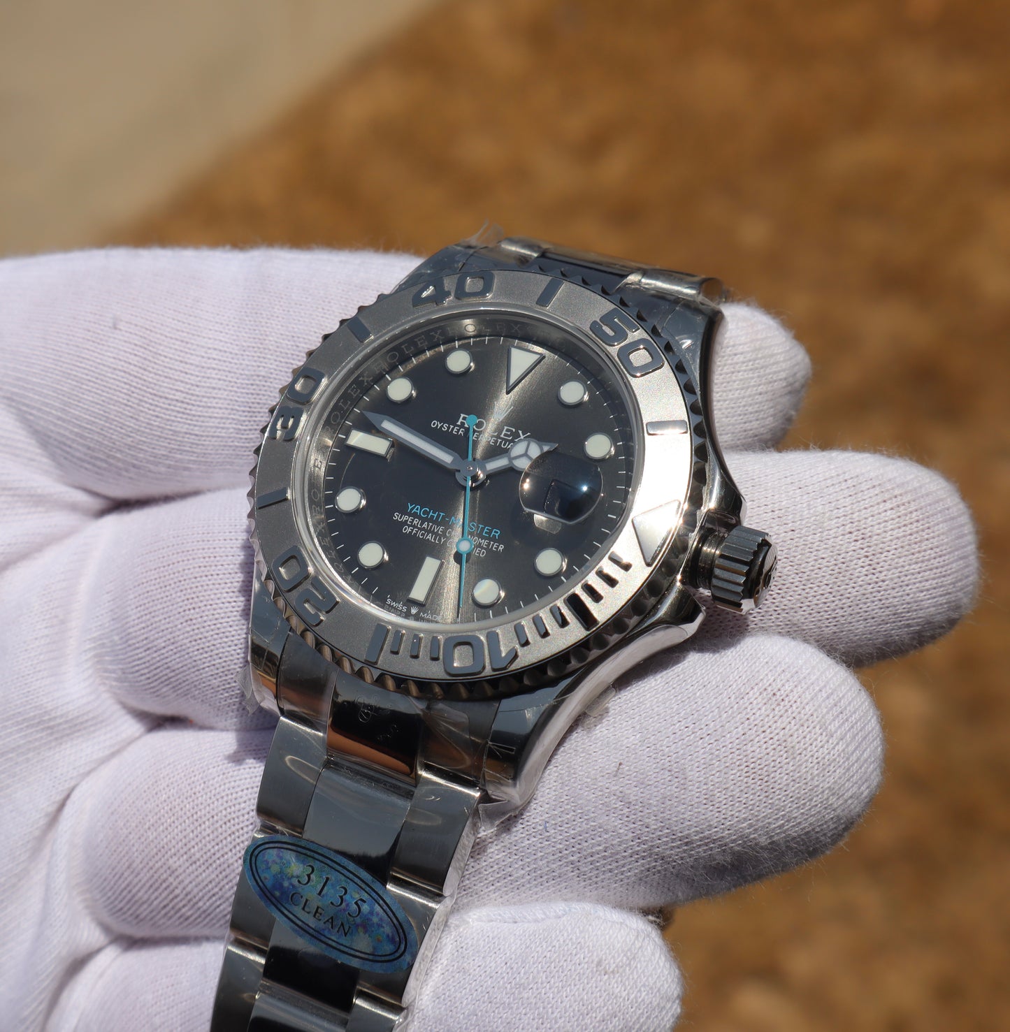 ROLEX YACHT MASTER- رولكس ياخت ماستر كلين طبق الأصل قطعة نادرة سويسري