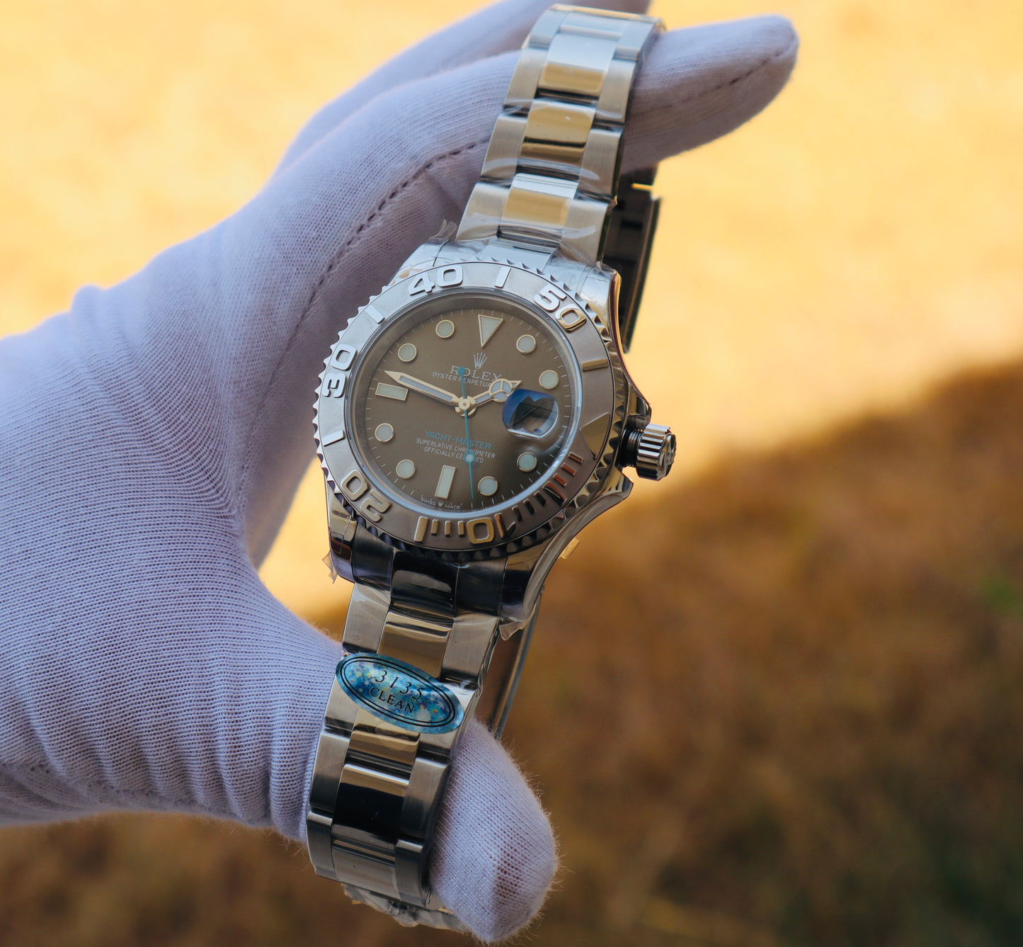 ROLEX YACHT MASTER- رولكس ياخت ماستر كلين طبق الأصل قطعة نادرة سويسري